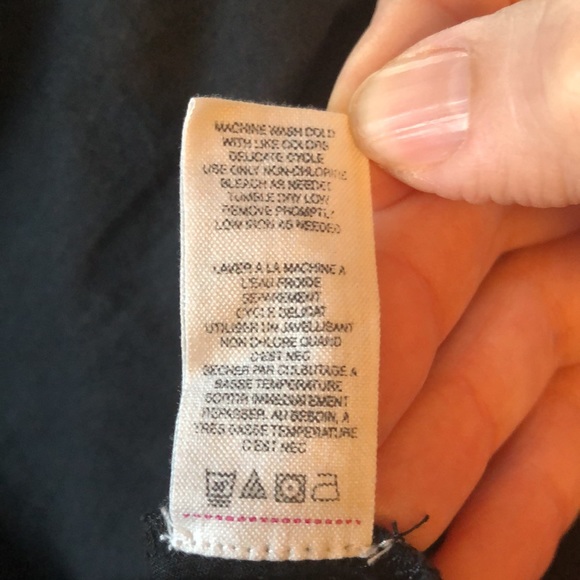 Free People dress, multi color floral print on black background, size 10 - Picture 15 of 15